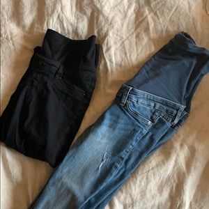 Two pairs of H&M Maternity Jeans